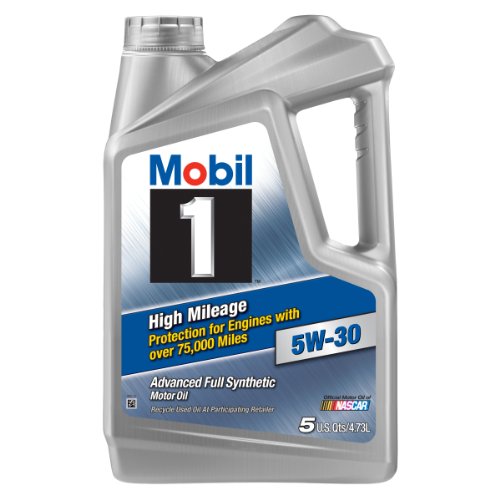 Mobil 1 (120847) High Mileage 5W-30 Motor Oil - 5 Quart