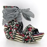 Irregular Choice Carnival Ride Black Womens Shoes Size 38 EU