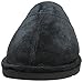 Lamo Men's Scuff Slipper - Suede Shoe, Black