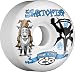 Bones Skatopia Style Collab Skateboard Wheels (White, 60mm)