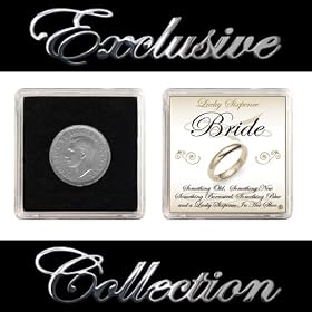 LUCKY SIXPENCE FOR BRIDE WEDDING