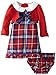 Nannette Baby Girls'' Two Piece Plaid Dress Set