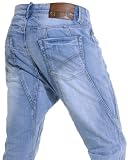Sixth June - Jeans homme sarouel bleu délavé tendance et fashion