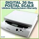 Digiweigh 36 lbs White Postage Postal Shipping Scales + AC Adaptor