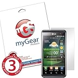 myGear Products CLEAR LifeGuard Screen Protectors for LG Optimus 3D (3 Pack ....