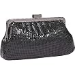 Whiting and Davis Metal Mesh Shirred Frame Clutch