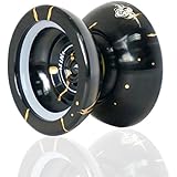 MAGICYOYO N11 with Weight Ring Alloy Aluminum Professional Yo-yo Yoyo Toy (Black With Golden)