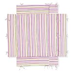 Pinolino 77585-7U - Laufgitter-Einlage universal, Streifen rosa/gr&uuml;n