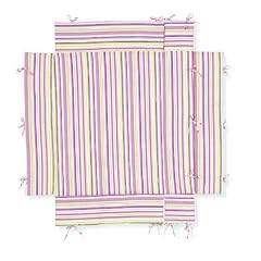 Pinolino 77585-7U - Laufgitter-Einlage universal, Streifen rosa/gr�n