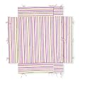Pinolino 77585-7U - Laufgitter-Einlage universal, Streifen rosa/gr�n