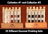 Gourmet Sea Salt Sampler Collection No. 1 & No. 2 - A Collection of 22 different Salts - Taste the World of Salt - Over a Pound of the best Gourmet Salt.