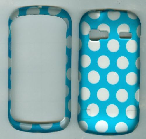 Turquoise Polka Dot Faceplate Hard Case Phone Protector for Lg Converse An272 Freedom