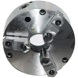 PHASE II 8" Accu-Rite 3 Jaw Adjustable Lathe Chuck for Super Spacer - CHUCK SIZE: 8-1/4" Tool Material: Semi-steel body