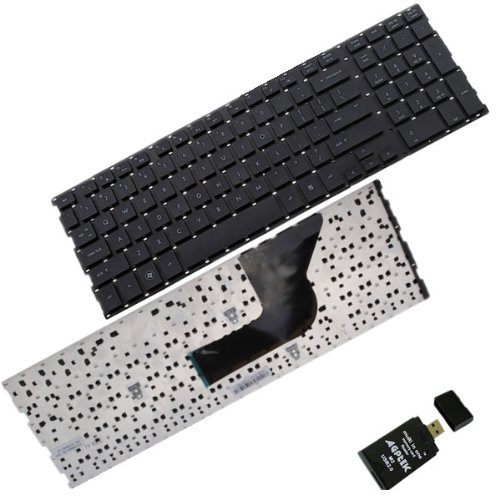 BLACK US HP Probook 4510 4700 4510S 4710S 4750S Series Laptop notebook Replacement Keyboard PLUS AGPtek USB 2.0 All-in-one Card Reader ( Replacement )