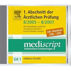 MEDISCRIPT-CD-ROM GK1, Erster Abschnitt der �rztlichen Pr�fung 8/05-8/07 inkl. PHYSIKUM 3/96-3/05