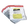 MMF Industries Tamper-Evident Deposit Bags, 12 x 16 Inches, 100 Bags per Pack, White (2362011N06)