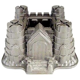 Nordicware Sandcastle Pan. 10 cup capacity. 9" x 9-3 4" x 4-3 4" high. Cast... by Nordic Ware