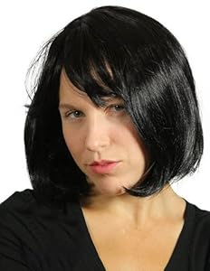 My Costume Wigs Women's Pulp Fiction Wig - Mia Wallace (Black) One Size fits all