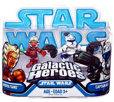 51qIaGwTZhL Star Wars Galactic Heroes Mini Figure 2 Pack Ahsoka Tano and Captain Rex