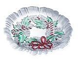 Celebrations by Mikasa Festive Wreath 8-3/4-Inch Sweet Dish