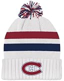 Montreal Canadiens White CCM Classics Cuffed Pom Knit Hat