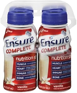 Ensure Complete Nutrition Shake, Vanilla, 8-Ounce, 4 Count (Pack of 4)