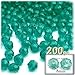 The Crafts Outlet 200pc Faceted Plastic Transparent Beads Round 8mm Dark Purple Beads
