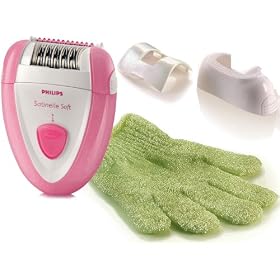 Philips Satinelle Soft HP6408/03 Massaging Epilator - Pink