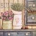 Bulbs Beautiful MUSEUM WRAP CANVAS Print with Added BRUSHSTROKES Jo Moulton 12x12