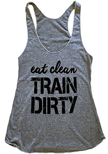 The Bold Banana Women's Eat Clean Train Dirty Tank top