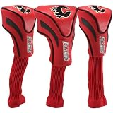 NHL Calgary Flames 3-Pack Contour Fit Headcovers - Red