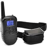 Findway 998DR Rechargeable LCD Shock Vibra Remote Control Dog Training Collar