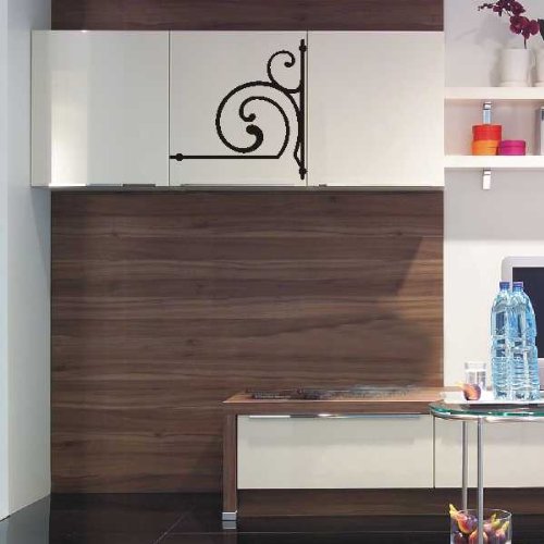 Imagen 2 de Etiqueta de la pared e243 Tribal con espirales hübscmhen 120x117 cm