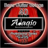 2 SETS! Adagio Professional Bass Guitar Strings 40-95