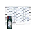 Jahresplaner 2013 Set mit 4 Folienstiften, feucht abwischbar, im extra gro�em Format von 100 x 70cm mit einseitiger Folienkaschierung und 4 farbigen Folienschreibern . Wandkalender in bester Material und Druckqualit�t.