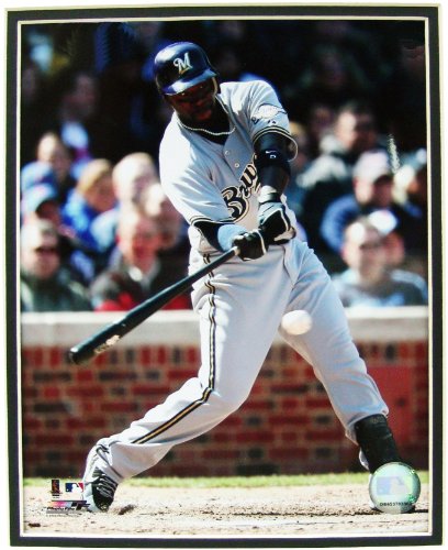 MLB Milwaukee Brewers Rickie Weeks 11-by-14-Inch Matted Photo