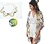 Sannysis Eleventen Women Printed Chiffon Shawl Kimono Cardigan Tops Cover up Blouse (S)+Free Headpiece Hair Band