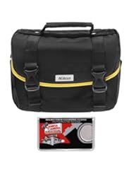 Photography: Nikon Starter Digital SLR Camera Case - Gadget Bag and Cameta Microfiber Cleaning Cloth - Nikon