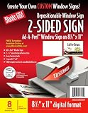Blanks/USA Repositionable 2-Sided StickiSign (SS3A085OW)