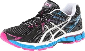 ASICS Women's GT-2000 Running Shoe,Black/White/Electric Blue,8 B US