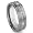 Tungsten Carbide 3 Diamond Wedding Band Ring Sz 7.0 SN#125