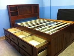 Low price Bookcase Captain bed Full 