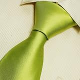 Green striped men wearing ties green yellow solid wedding gift mens style silk neck ties T7031