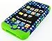 Cell Armor IPHONE4G-RSNAP-TE433 Rocker Snap-On Case for iPhone 4/4S - Retail Packaging - White and Green Dots on Blue