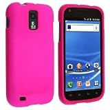 Snap-on Rubber Coated Case for T-Mobile Samsung Galaxy S II T989, Hot Pink