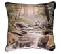 "Colors Of Dawn" Hummingbird Decorative Accent Throw Pillow 17" x 17"