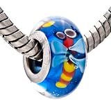 Blue Cute Dragonfly Animal Fits Pandora Charm Bracelet