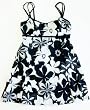 Oxygen Missy 1PC Swim Dress Swimsuit in Black/White Print