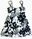 Oxygen Missy 1PC Swim Dress Swimsuit in Black/White Print