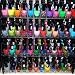 48 Piece Rainbow Colors Glitter Nail Polish Lacquer Set + 3 Scented Nail Polsih Remover